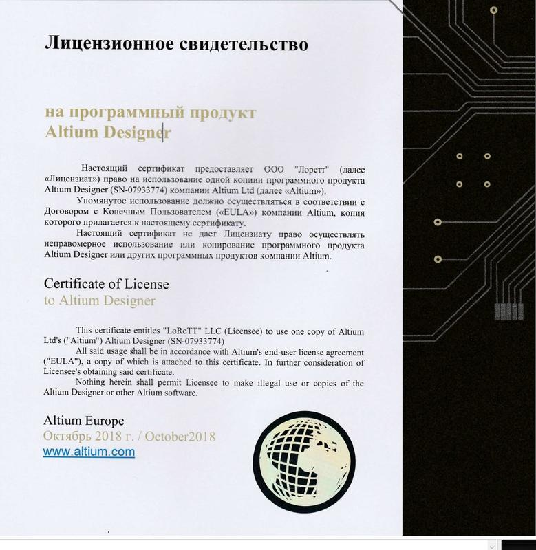 За счет гранта «Сколково» закуплено программное обеспечение, необходимое при разработке комплекса спутникового мониторинга «Лоретт»