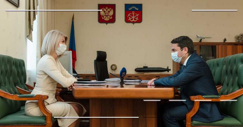 Андрей Чибис встретился с руководителем областного Росреестра Анной Бойко