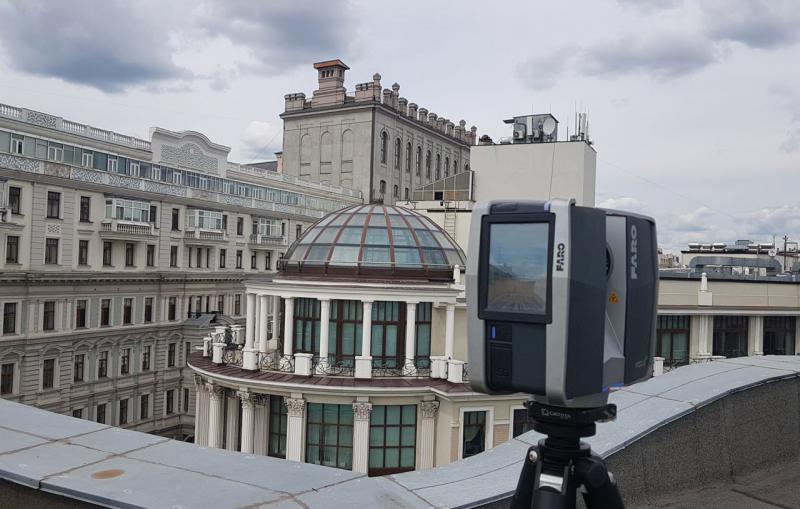 Сканирование перед реставрацией здания в центре Москвы Фото представил Олег Станиславович Кипкаев